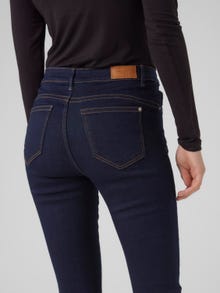Vero Moda VMALIA Mid Rise Slim Fit Jeans -Dark Blue Denim - 10291110