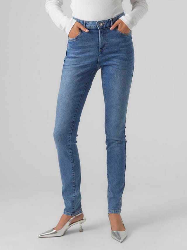 Vero Moda VMALIA Mid rise Slim Fit Jeans - 10291111