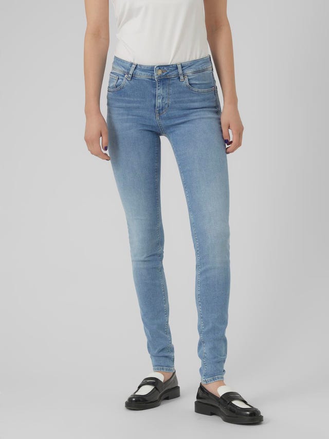 Vero Moda VMLUX Taille moyenne Slim Fit Jeans - 10291118