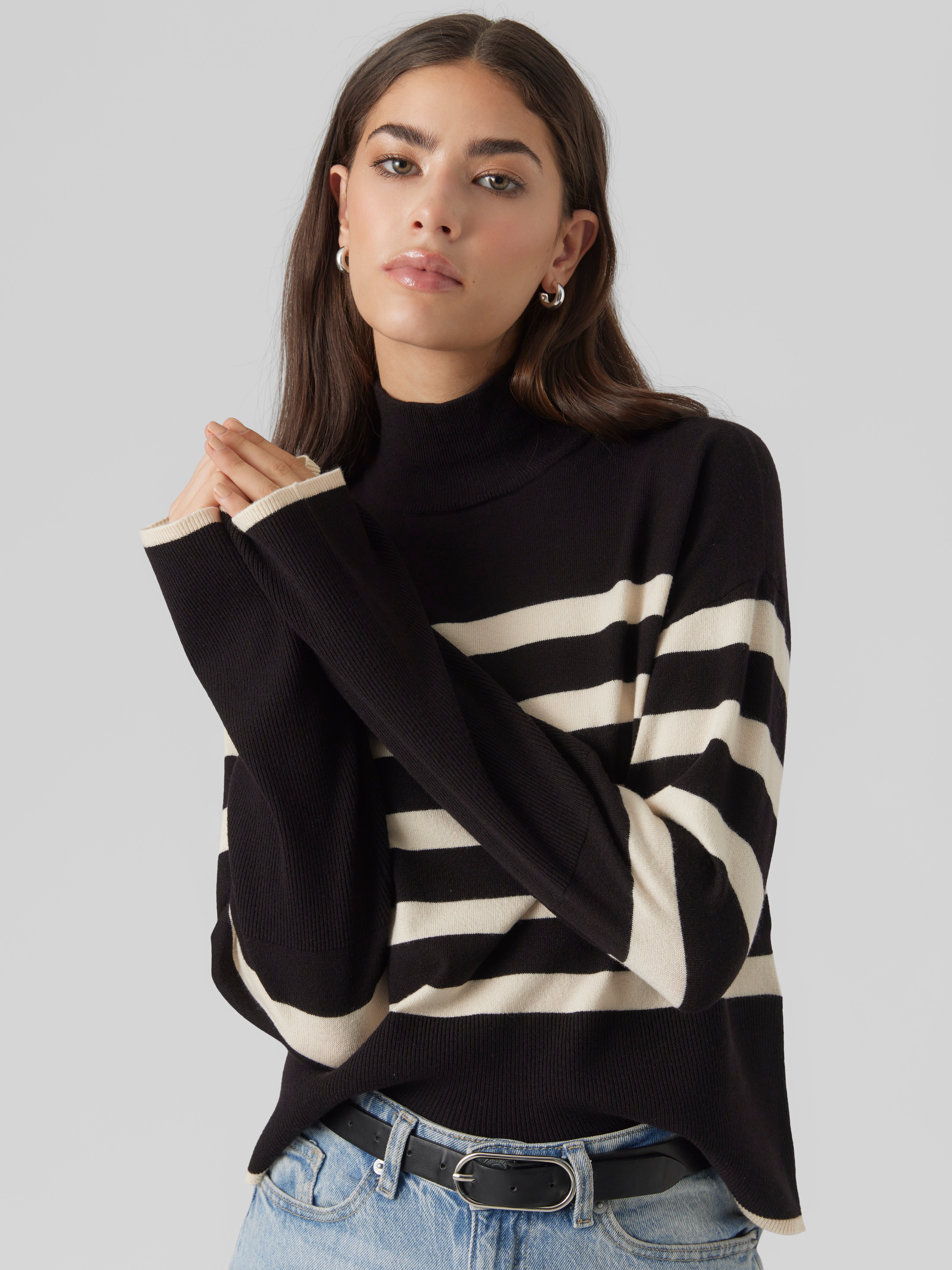 Pull en maille discount noir