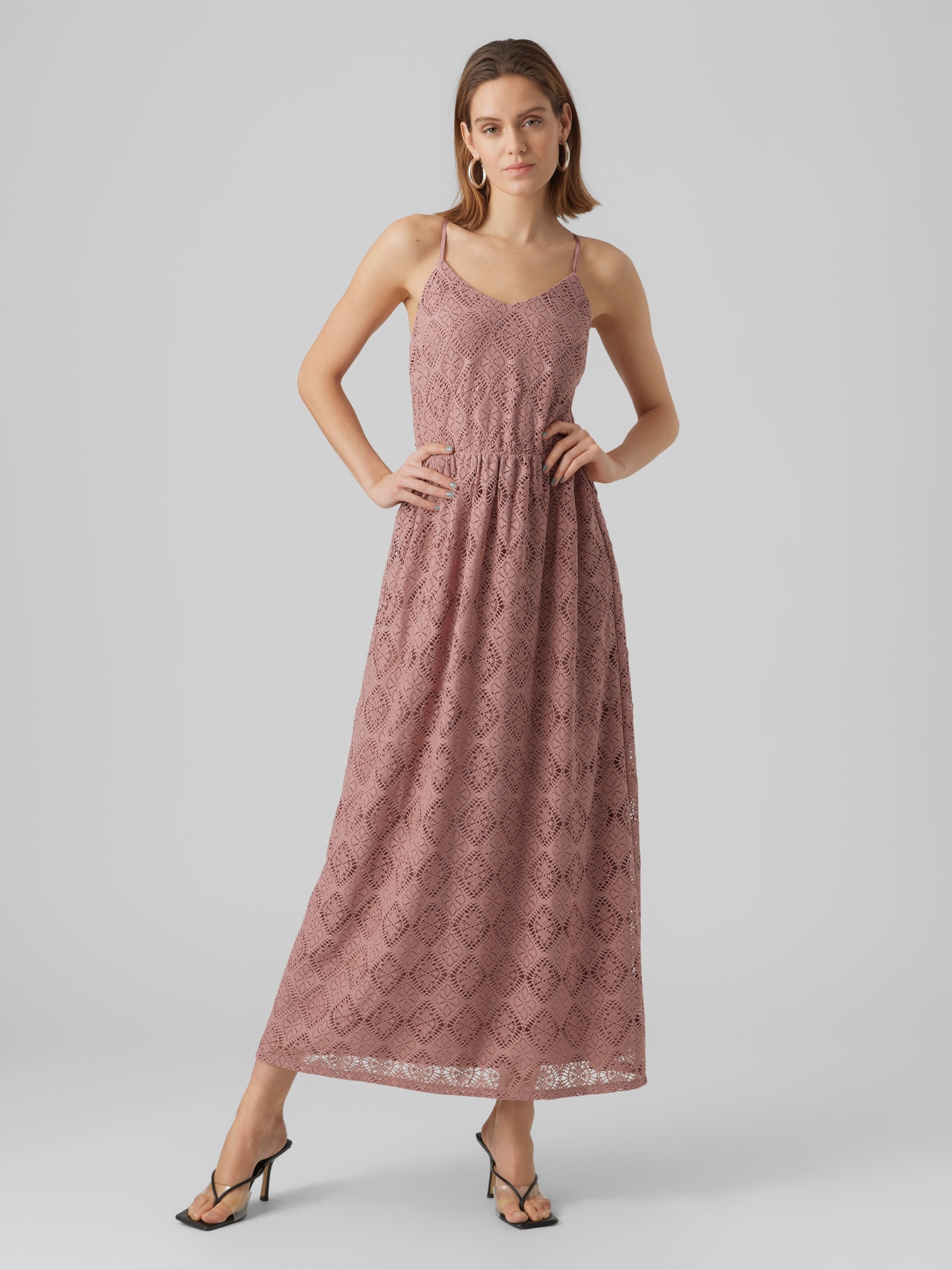Vero Moda VMMAYA Langes Kleid -Nostalgia Rose - 10291153