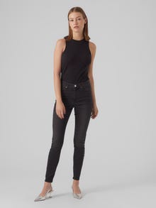 Vero Moda VMSOPHIA Vita alta Skinny Fit Jeans -Black Denim - 10291160