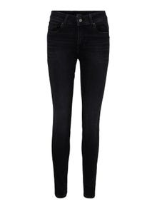 Vero Moda VMEMBRACE Vita media Skinny Fit Jeans -Black Denim - 10291171