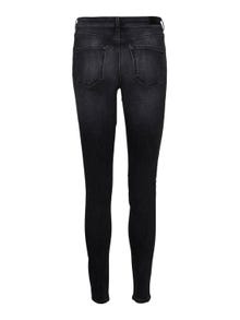 Vero Moda VMLUX Taille moyenne Slim Fit Jeans -Black - 10291172