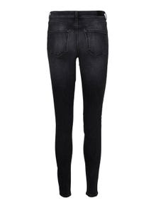 Vero Moda VMLUX Vita media Slim Fit Jeans -Black - 10291172
