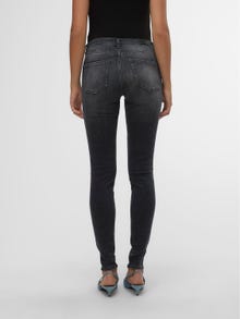 Vero Moda VMLUX Taille moyenne Slim Fit Jeans -Black - 10291172