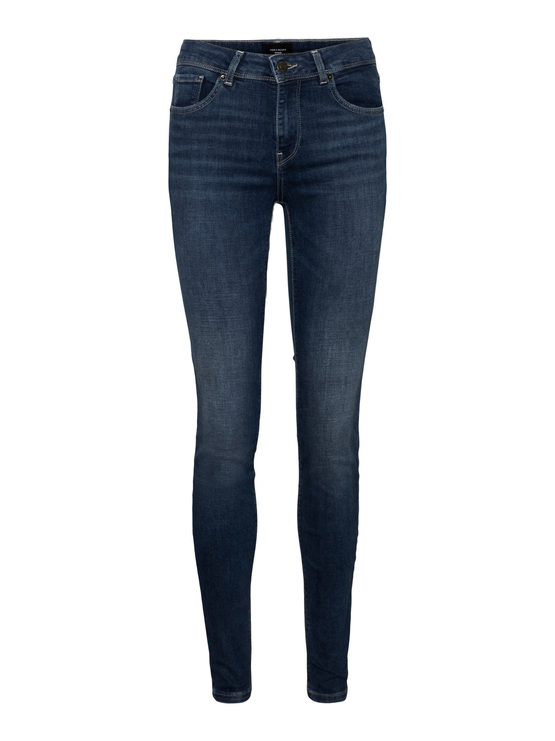 Vero Moda VMLUX Krój slim Jeans -Medium Blue Denim - 10291174