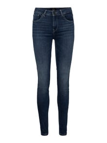 Vero Moda VMLUX Mid rise Slim Fit Jeans -Medium Blue Denim - 10291174