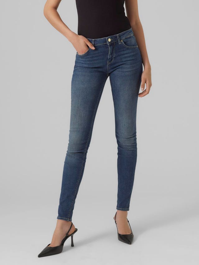 Vero Moda VMLUX Mid Rise Slim Fit Jeans - 10291174
