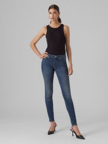 Vero Moda VMLUX Taille moyenne Slim Fit Jeans -Medium Blue Denim - 10291174