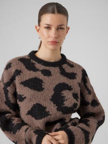 Vero Moda VMZELMA Pullover -Brown Lentil - 10291182