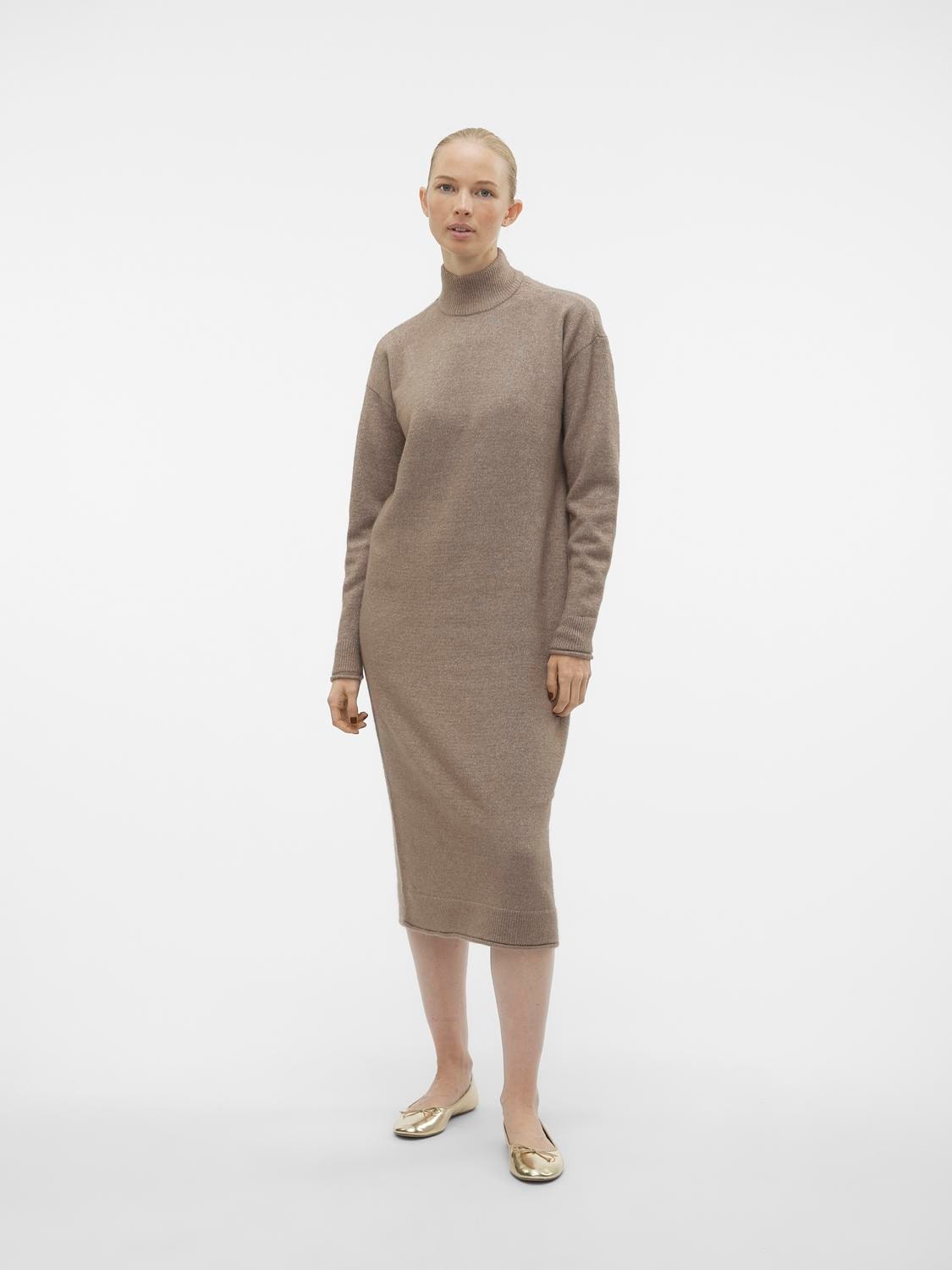 Vero Moda VMKADEN Langes Kleid -Brown Lentil - 10291260