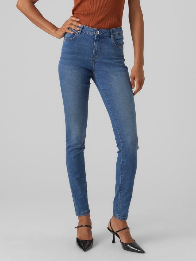 Vero Moda VMJUNE Taille moyenne Slim Fit Jeans - 10291273