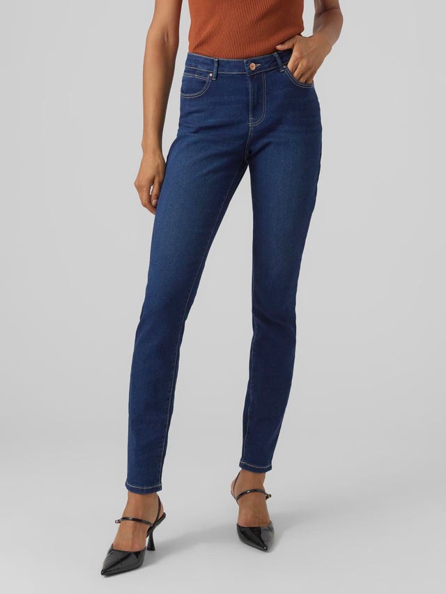 Vero Moda VMJUNE Taille moyenne Slim Fit Jeans - 10291274