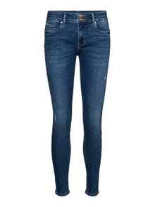Vero Moda VMKIMMI Mid Rise Slim Fit Jeans -Medium Blue Denim - 10291331