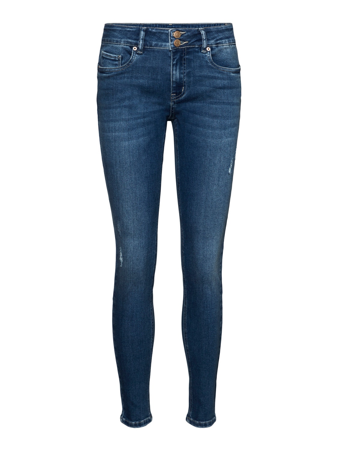 Vero Moda VMKIMMI Taille moyenne Slim Fit Jeans -Medium Blue Denim - 10291331