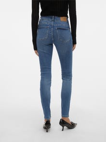 Vero Moda VMKIMMI Talle medio Corte slim Vaqueros -Medium Blue Denim - 10291331