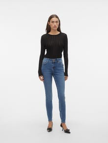 Vero Moda VMKIMMI Talle medio Corte slim Vaqueros -Medium Blue Denim - 10291331