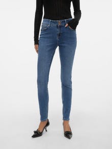 Vero Moda VMKIMMI Mid Rise Slim Fit Jeans -Medium Blue Denim - 10291331