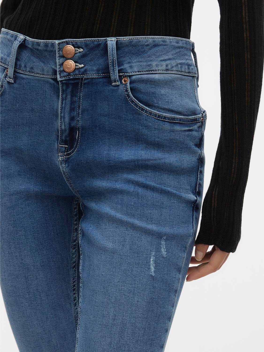 Vero Moda VMKIMMI Slim Fit Jeans -Medium Blue Denim - 10291331