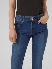 Vero Moda VMKIMMI Normaali vyötärö Slim fit Farkut -Dark Blue Denim - 10291333