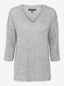 Vero Moda VMBRIANNA Neulepuserot -Light Grey Melange - 10291351