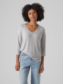 Vero Moda VMBRIANNA Neulepuserot -Light Grey Melange - 10291351
