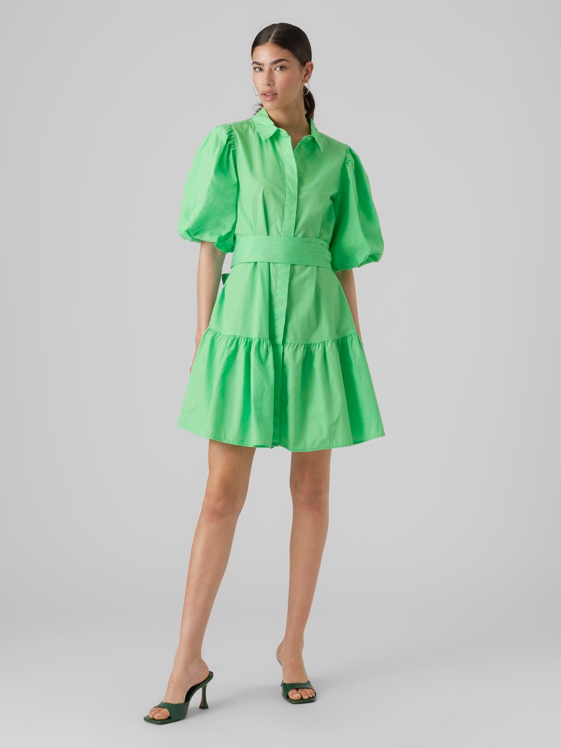 Vero Moda VMCHARLOTTE Kurzes Kleid -Summer Green - 10291362