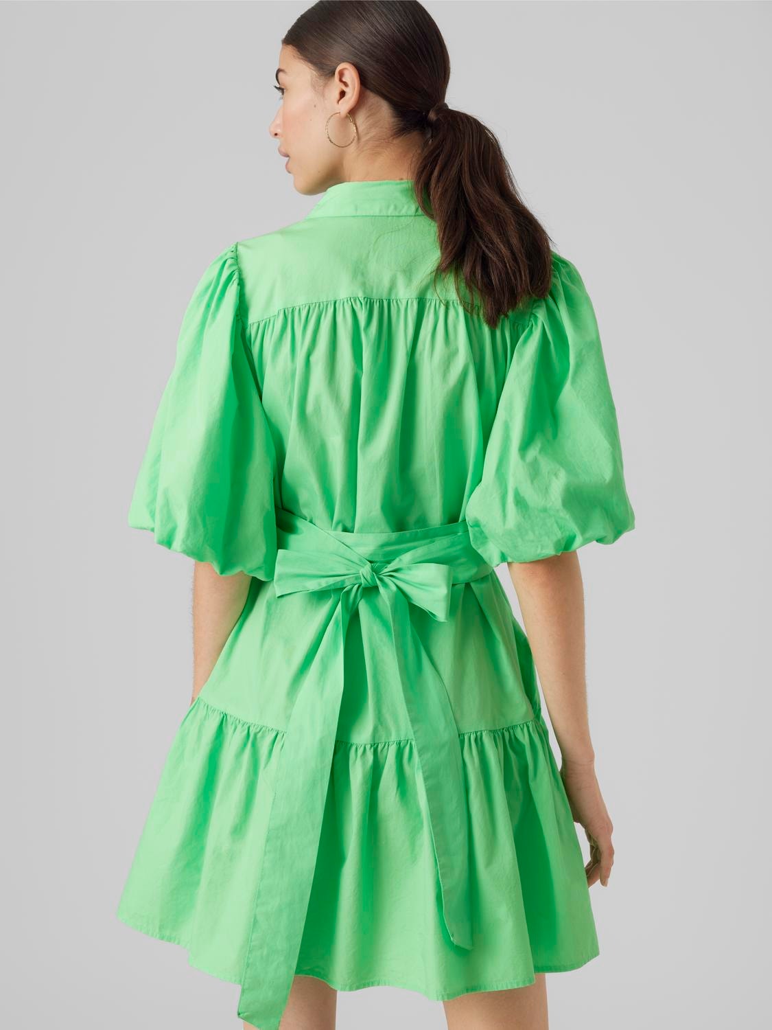Vero Moda VMCHARLOTTE Kort kjole -Summer Green - 10291362