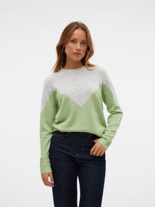 Vero Moda VMPLAZA Pullover -Light Grey Melange - 10291527