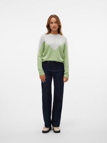 Vero Moda VMPLAZA Pullover -Light Grey Melange - 10291527