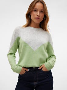 Vero Moda VMPLAZA Pullover -Light Grey Melange - 10291527