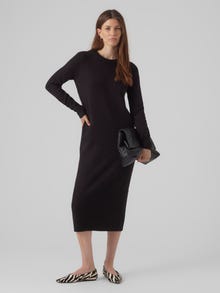 Vero Moda VMPLAZA Lang kjole -Black - 10291532