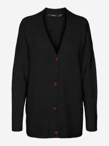 Vero Moda VMLEFILE Gebreid vest -Black - 10291670