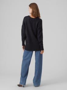 Vero Moda VMLEFILE Gebreid vest -Black - 10291670