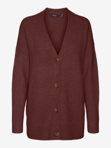 Vero Moda VMLEFILE Strickjacke -Bitter Chocolate - 10291670