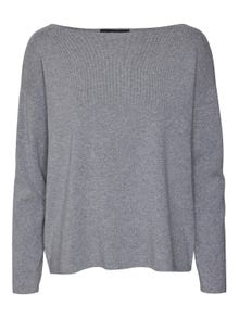 Vero Moda VMNANCY Pullover -Medium Grey Melange - 10291712