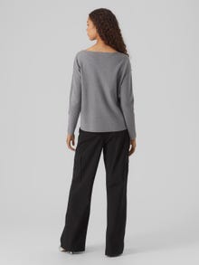 Vero Moda VMNANCY Sweter -Medium Grey Melange - 10291712