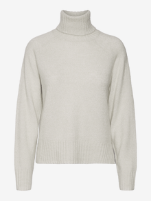 Vero Moda Volangkaelus Regulaarsed varrukad Pullover -Birch - 10291731