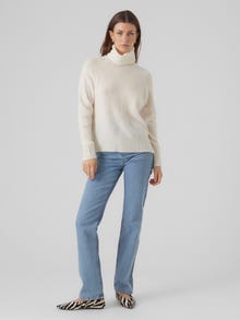 Vero Moda Volangkaelus Regulaarsed varrukad Pullover -Birch - 10291731