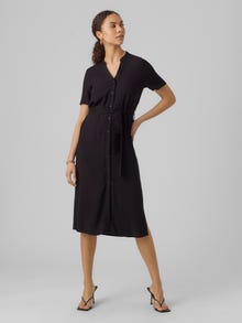 Vero Moda VMVICA Lang kjole -Black - 10291732