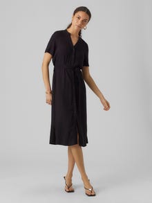 Vero Moda VMVICA Lange jurk -Black - 10291732