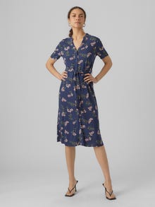 Vero Moda VMVICA Midiklänning -Navy Blazer - 10291732