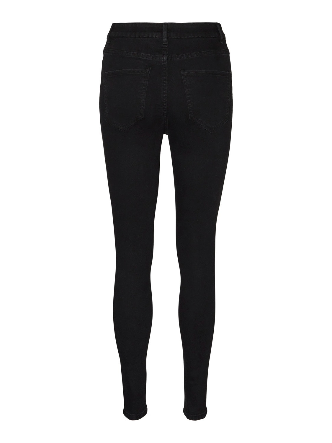 Vero Moda VMLUNA High rise Jeans -Black Denim - 10291745