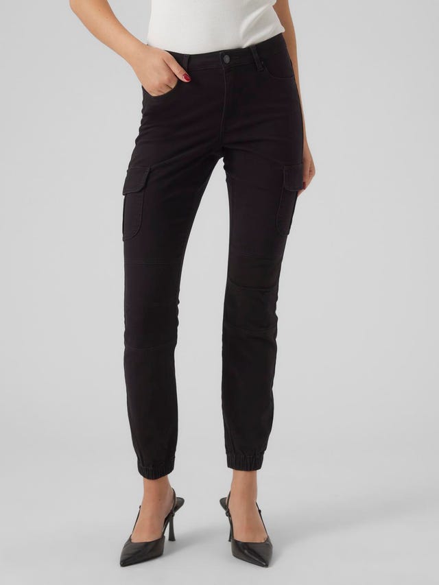 Vero Moda VMIVY Mid rise Cargo Trousers - 10291832