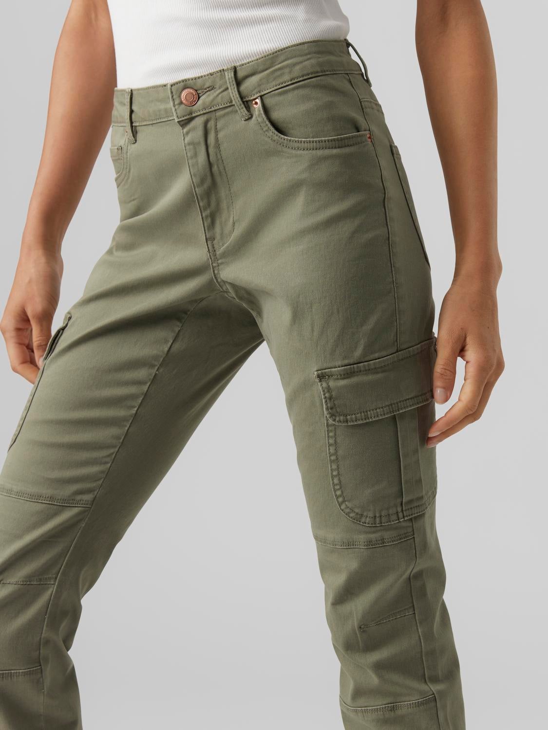 Amazon.com: ECUPPER Womens Cargo Skinny Jeans High Waist Slim Fit Cargo  Pants in Jeans Casual Stretch Denim Pants with Pockets Army Green :  Clothing, Shoes & Jewelry