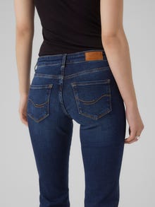 Vero Moda VMDAF Mid Rise Gerade geschnitten Jeans -Dark Blue Denim - 10291848