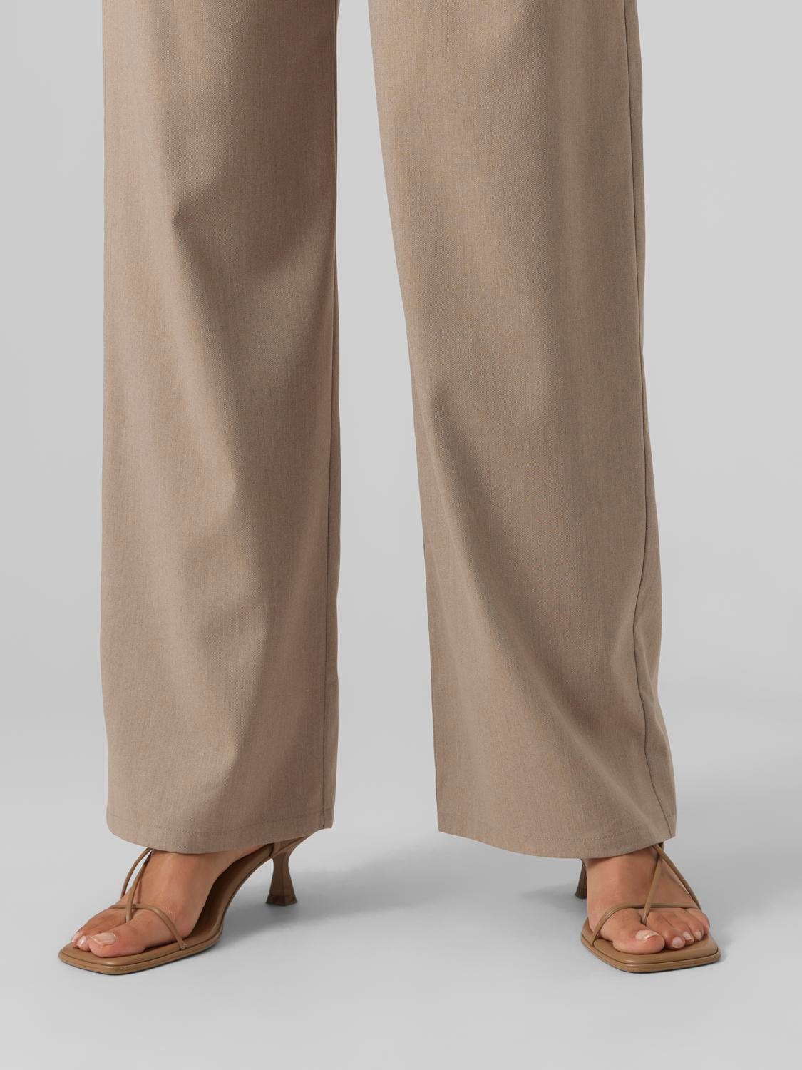 Vero Moda VMDAGNYALBA Trousers -Brown Lentil - 10291886