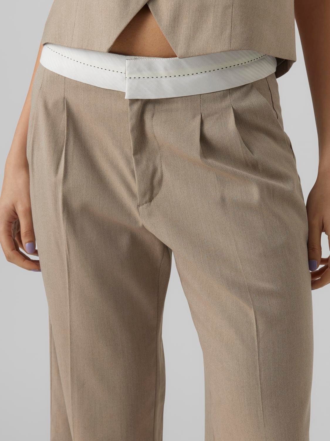 Vero Moda VMDAGNYKINSLEY Trousers -Brown Lentil - 10291895