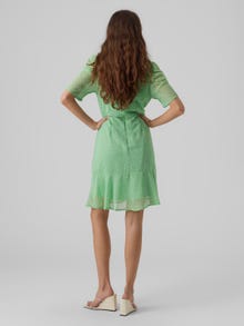 Vero Moda VMNORA Kort klänning -Absinthe Green - 10291925
